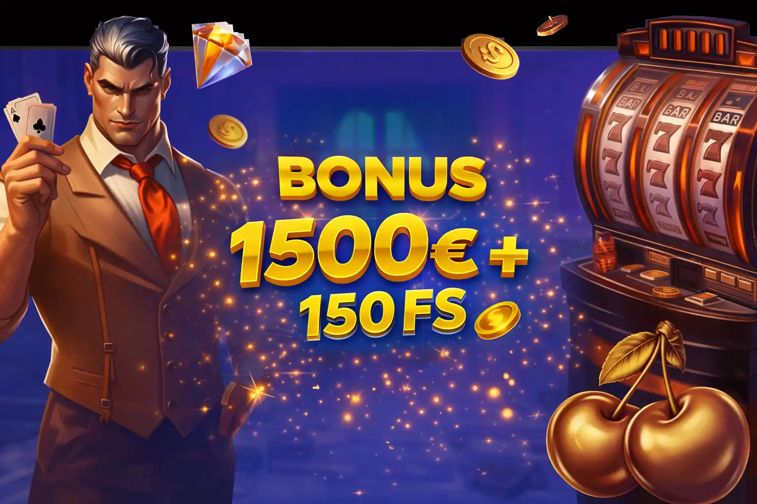 Welkomstbonus €1500 + 150 free spins